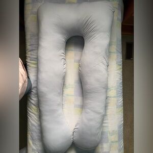 Comfortable Pale Blue Full Body U-Shaped Body Pillow